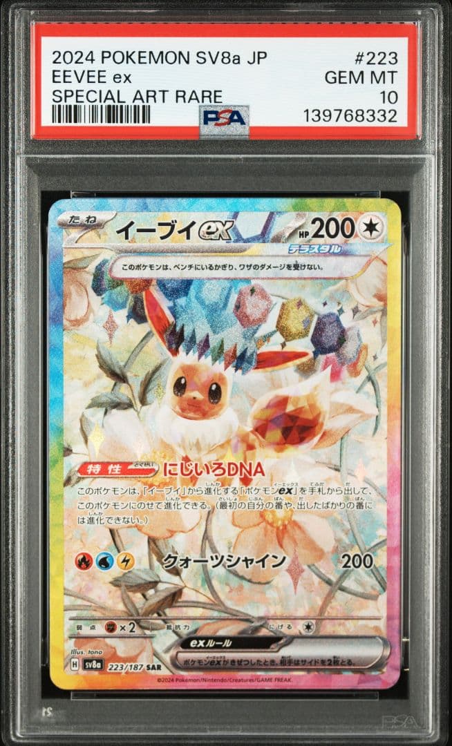 【PSA10】テラスタルフェスex ブイズ10連番　新ケース