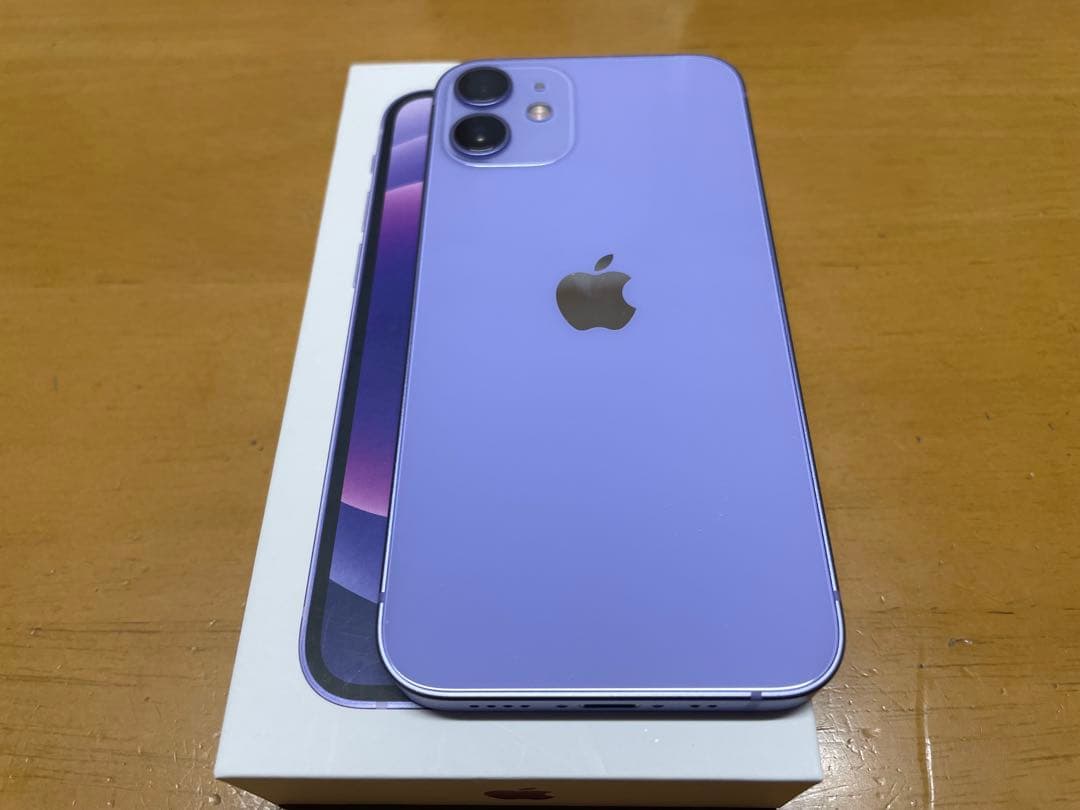 iPhone 12 miniパープル バッテリー93%