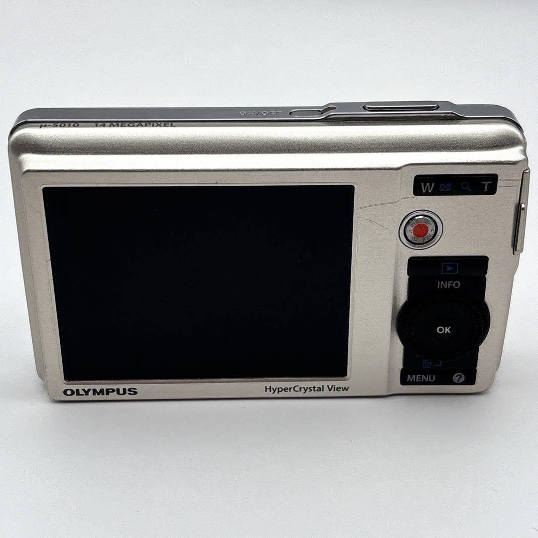動作品 OLYMPUS オリンパス ミュー μ 5010 シルバー デジカメ