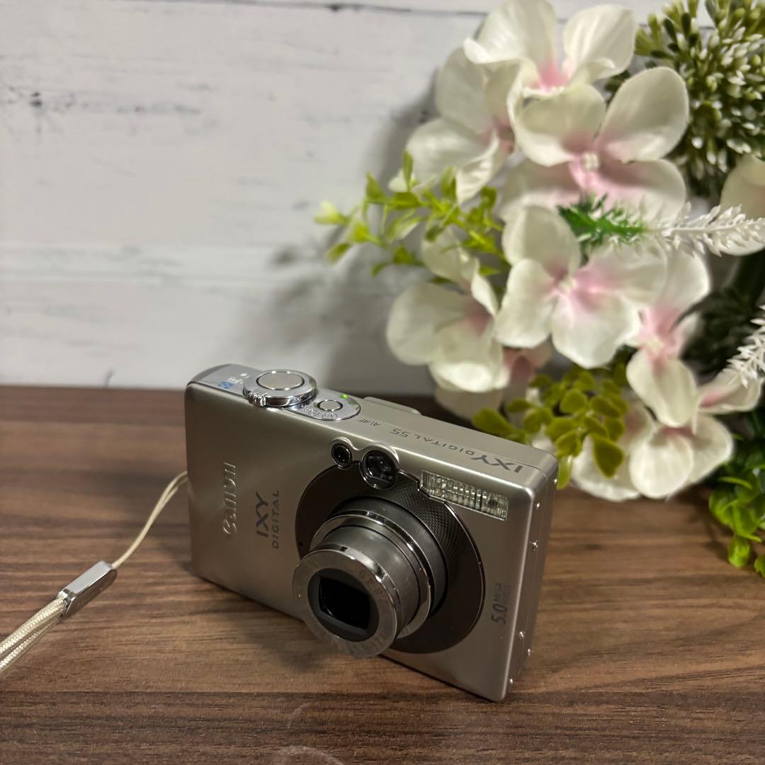 動作確認済 Canon IXY DIGITAL 55 デジカメ　シルバー