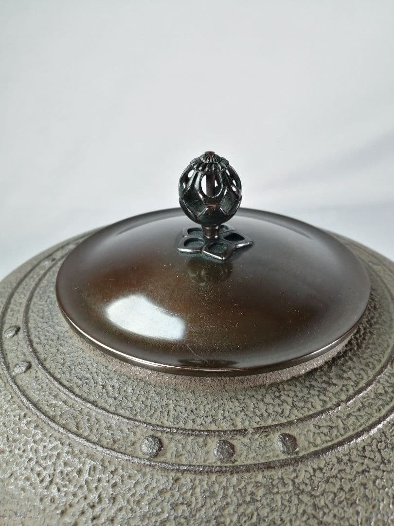 【茶道具】菊池政光造　万代屋釜　茶釜　釜356