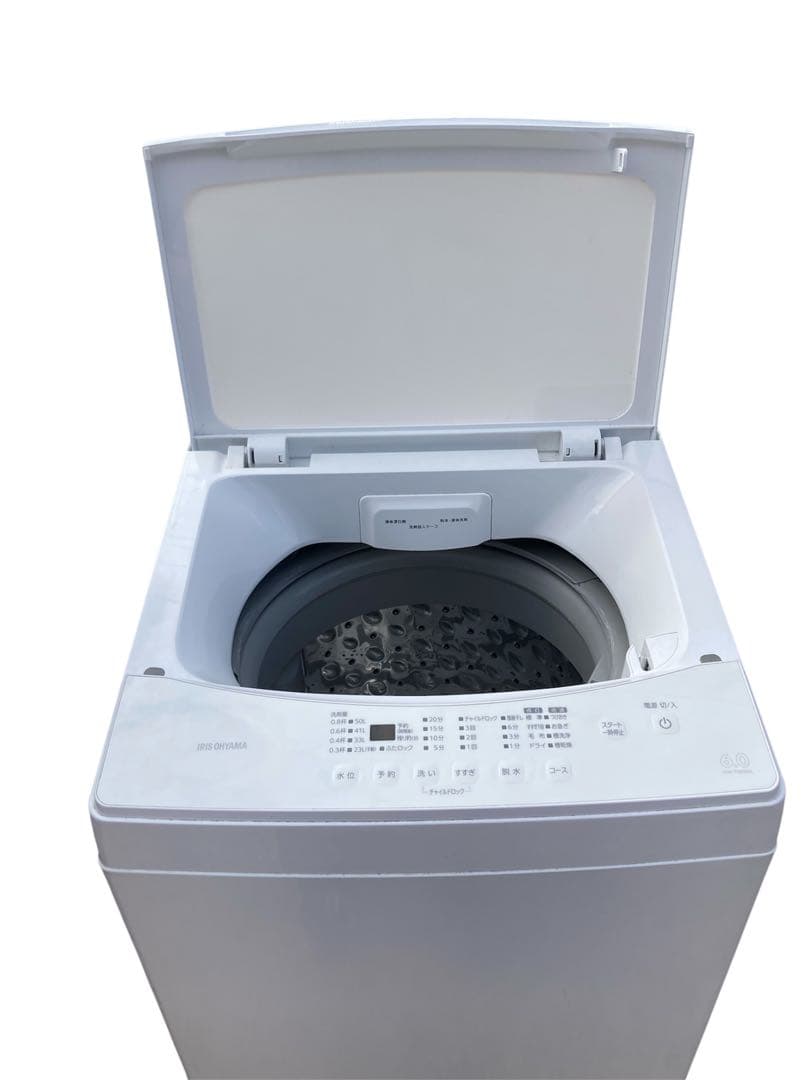 アイリスオーヤマ 6Kg 洗濯機 IAW-T605WL-W 2023年製