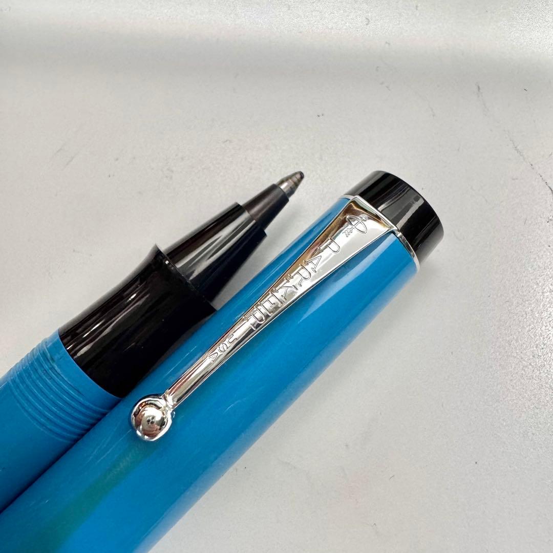 廃番 PARKER BIG RED キャップ式 ボールペン ライトブルー