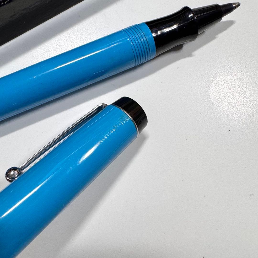 廃番 PARKER BIG RED キャップ式 ボールペン ライトブルー
