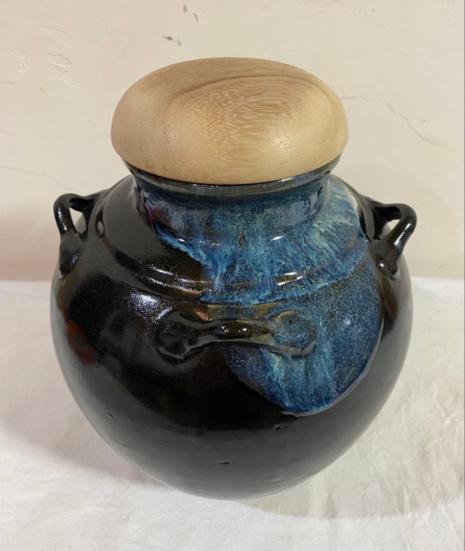 茶道具　飾り茶壷　炉開き　昭山作