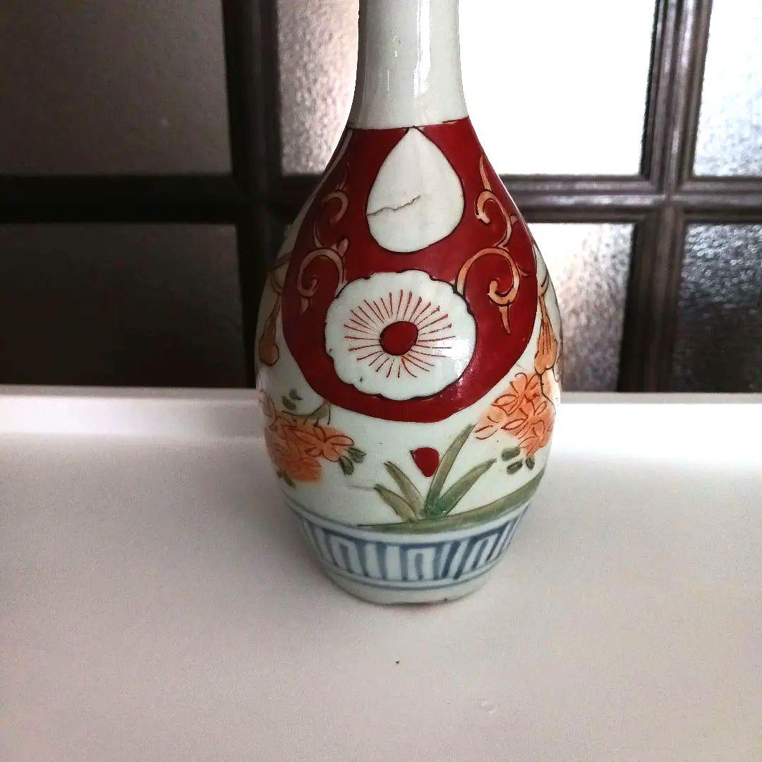 古伊万里　色絵　徳利