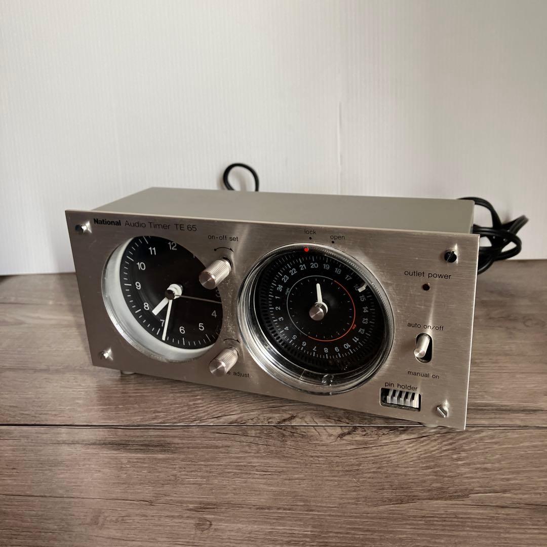 E-3 【希少】National オーディオタイマー TE65 レトロ家電