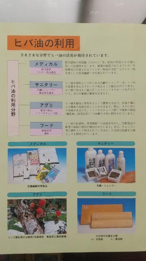 ヒノキオイル ※青森ヒバ油 (精油) 　1550 ml　虫よけ・抗菌・カビ予防