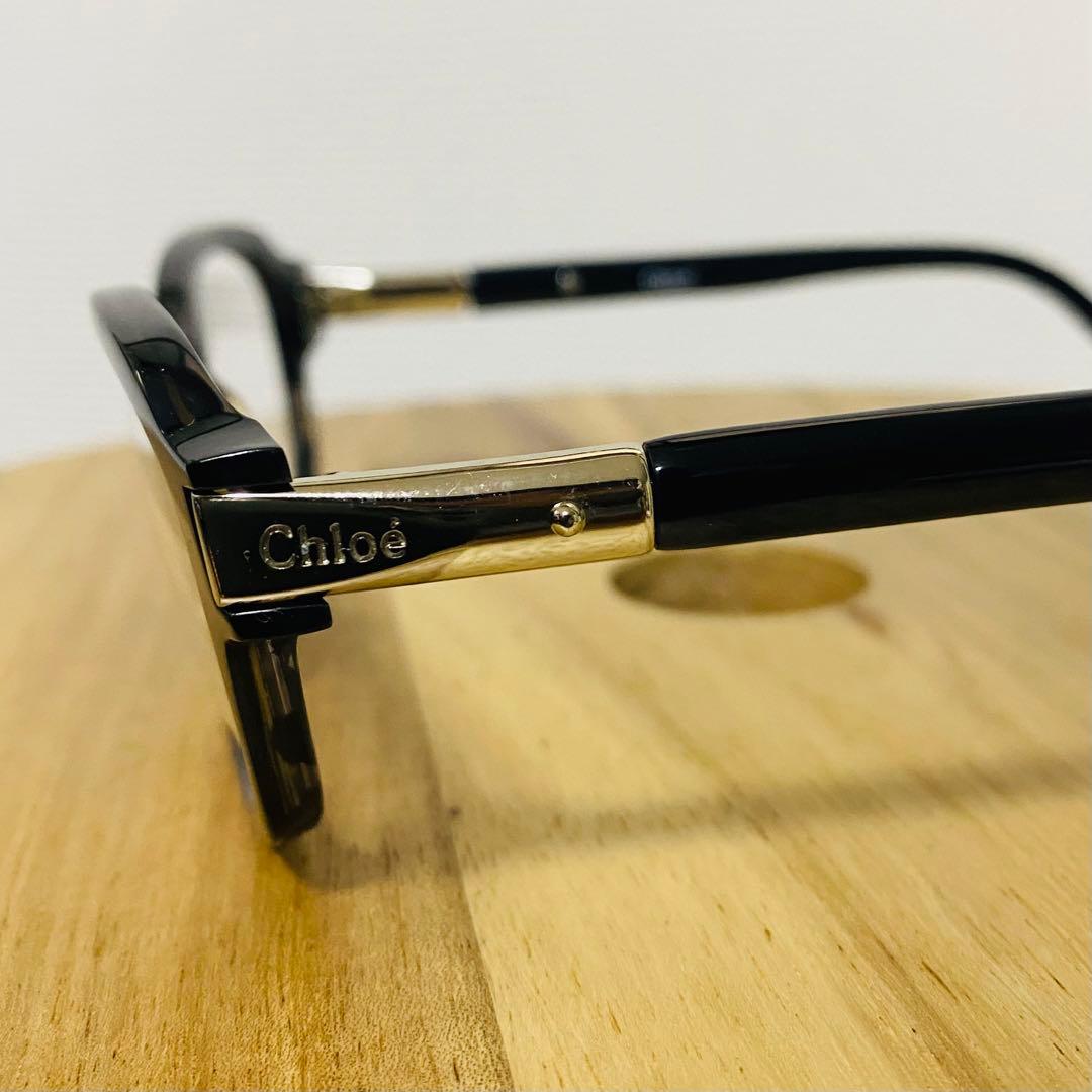 クロエChloé ブラック キャットアイ ファッション 伊達メガネ男女兼用