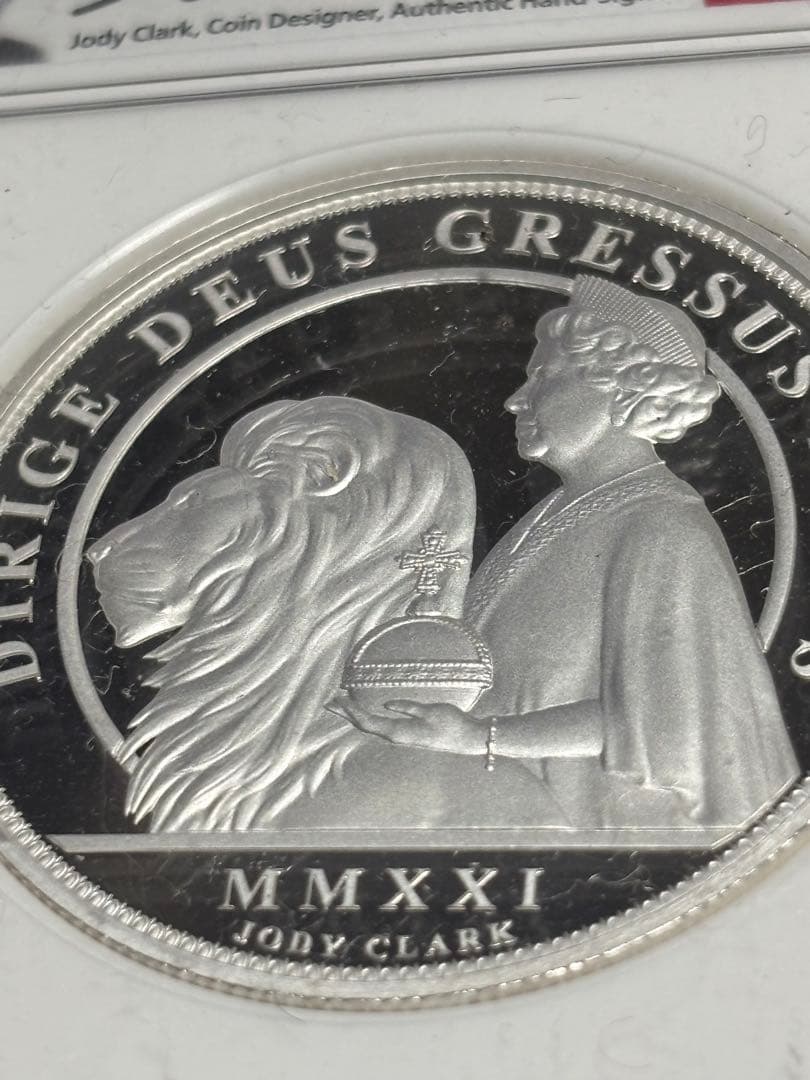 2021 5ドル アルダーニー 銀貨 エリザベス女王