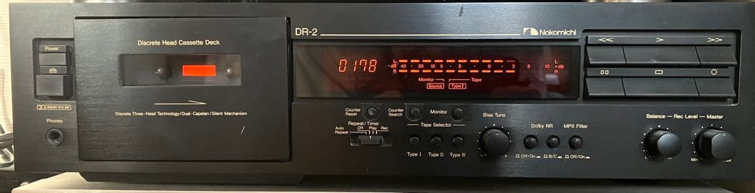 ナカミチ　カセットデッキ　DR-2 【ジャンク品】