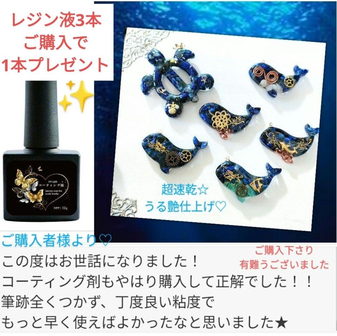 専用レジン液 ユキハナ6本、ツキハナ6本、コーティング剤つき☆