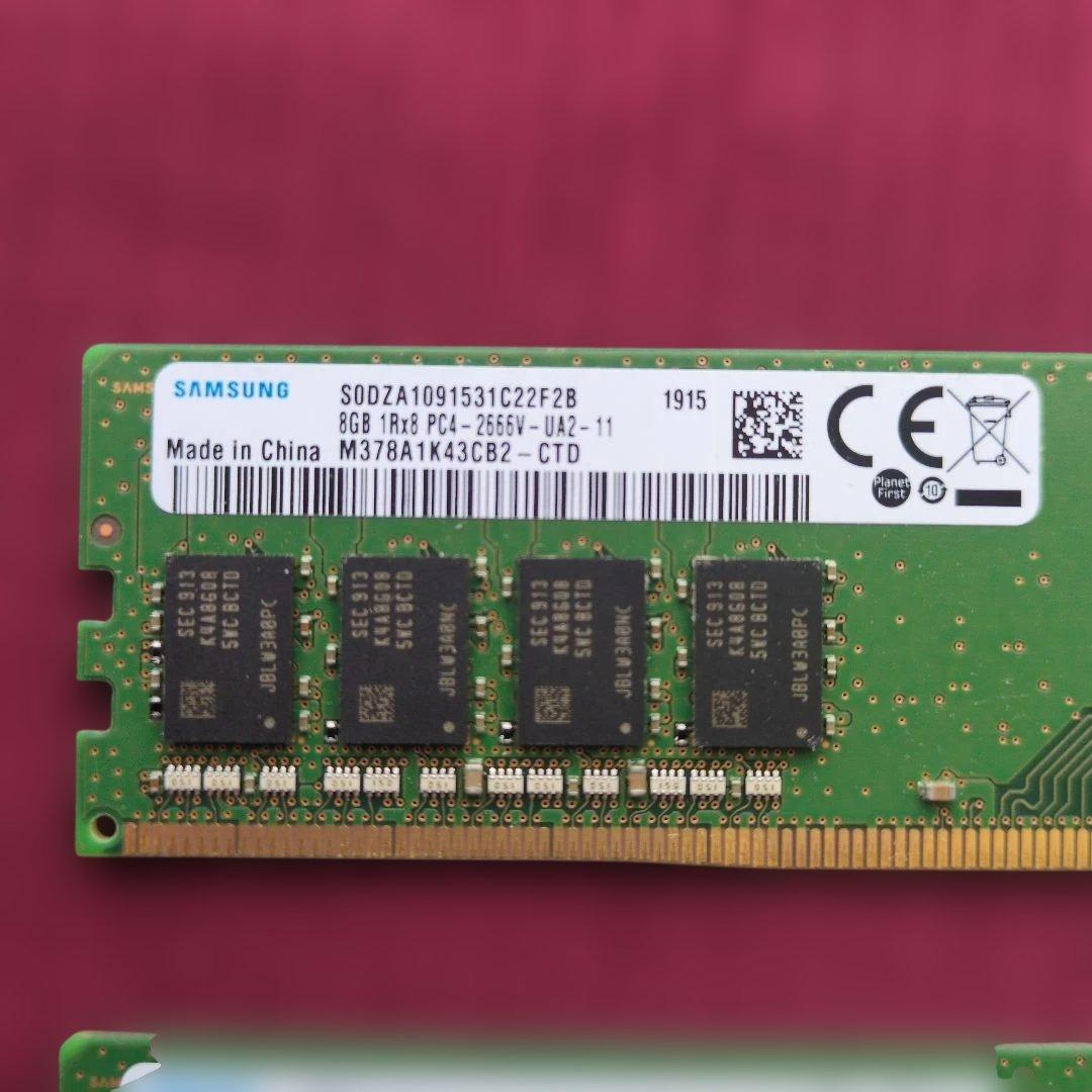 SAMSUNG サムスン メモリー 8GB✕2 PC4‐2666V‐UA2‐11