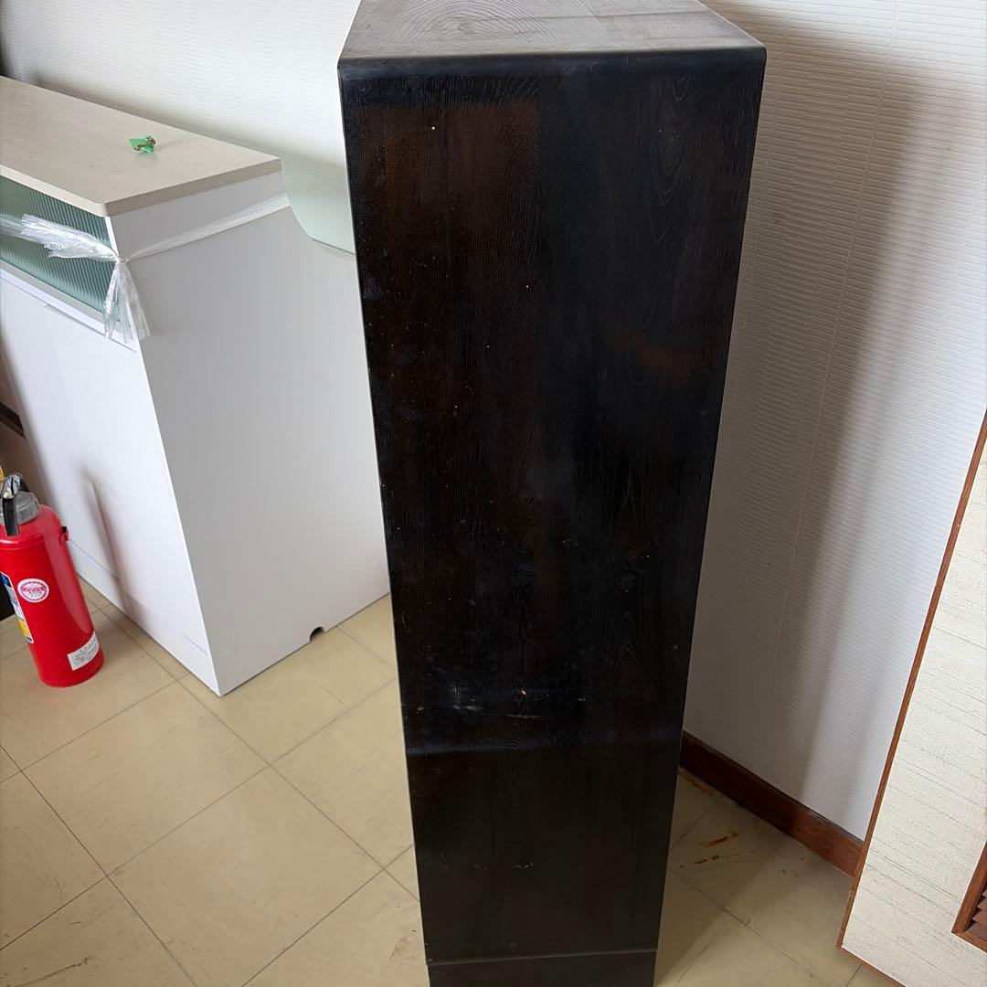 木製チェスト　木彫　箪笥　スリム　6段　レトロモダン　ヴィンテージ　古道具