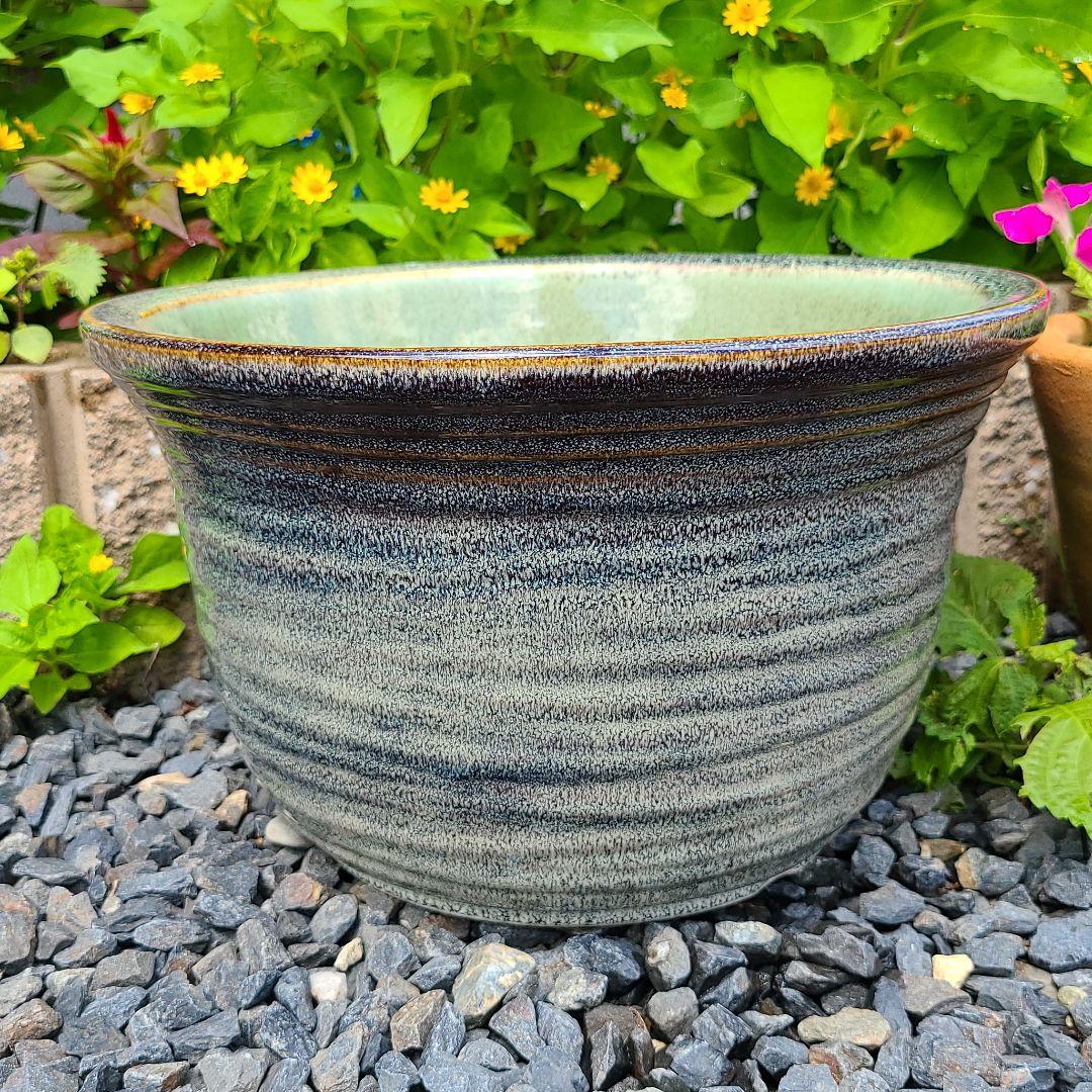 ryo 信楽焼 メダカ鉢 睡蓮鉢 水鉢 81 直径３３cm