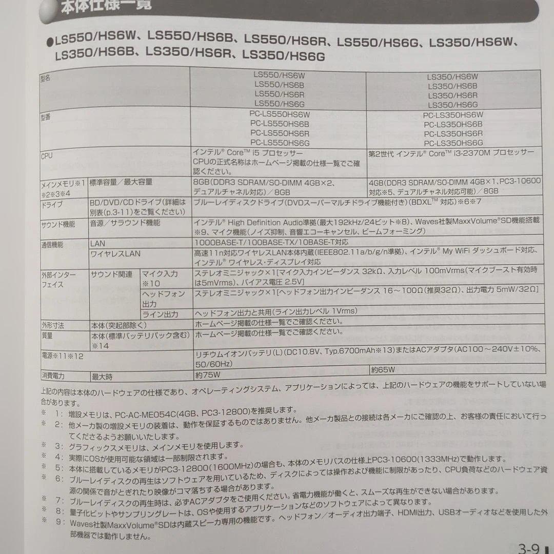 NEC LaVie ノートPC 本体（レッド）