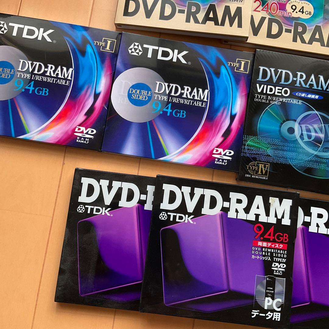 未使用　TDK DVD-RAM240 9,4G /9枚セット