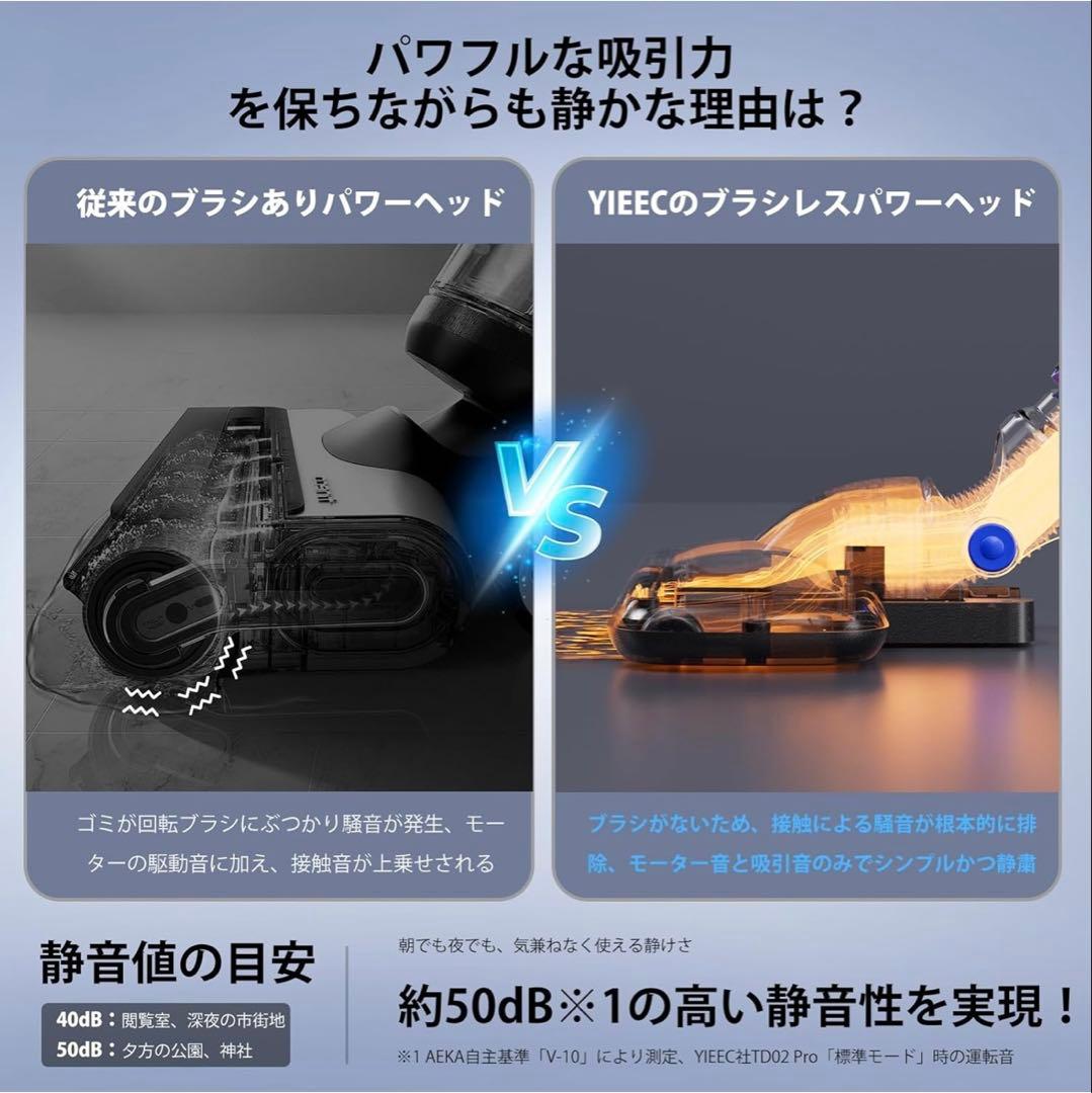 スティッククリーナー 本体 青 HEPAフィルター