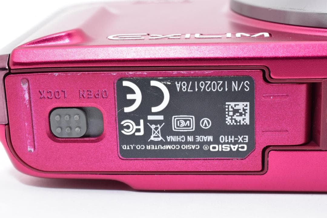 美品 カシオ　CASIO EXILIM EX-H10 ピンク ＃A405