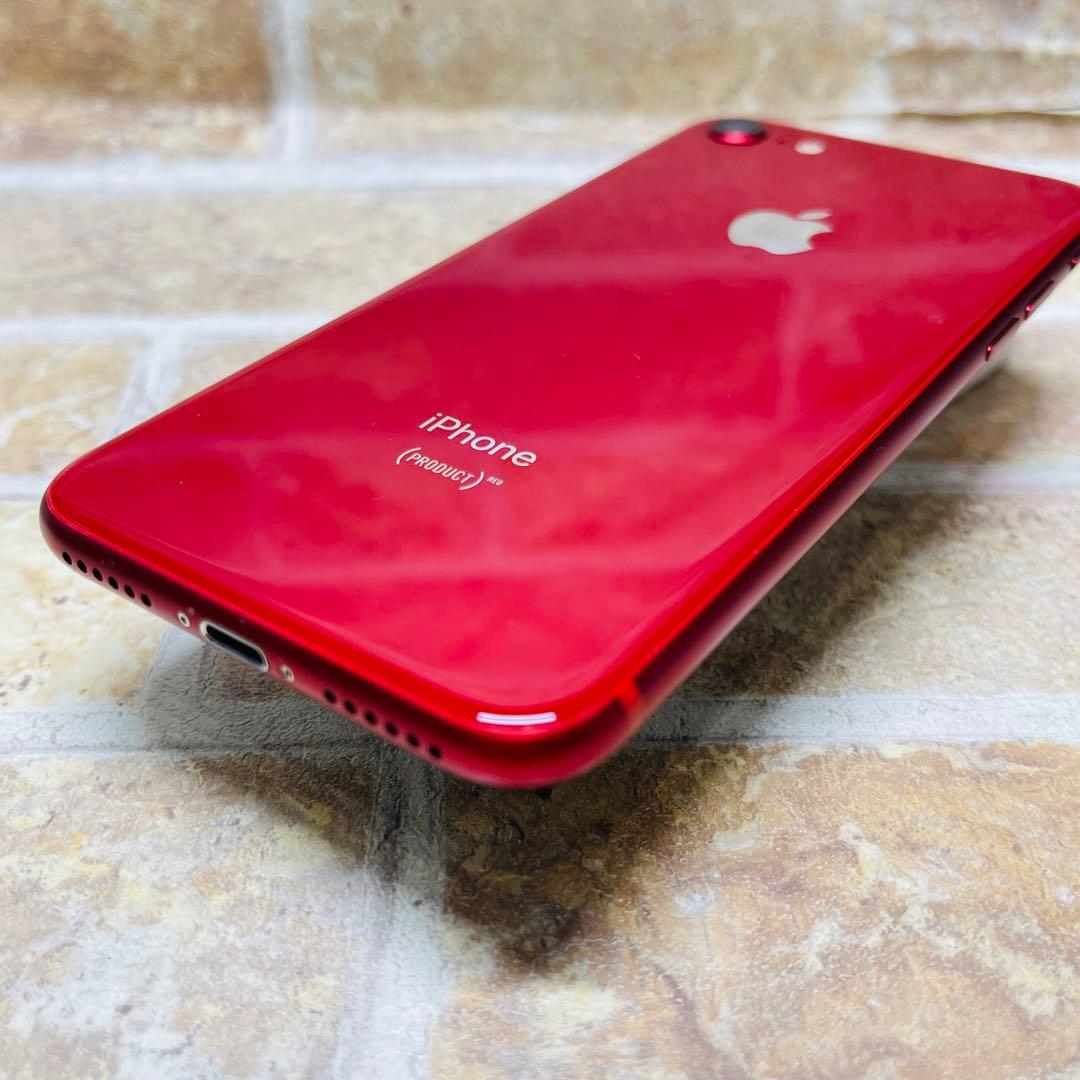 SIMフリー iPhone8 64GB レッド 電池良好