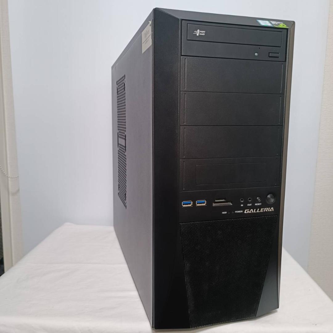 【ゲーミングPCフルセット】i7 GTX 快適動作！Office搭載 ガレリア