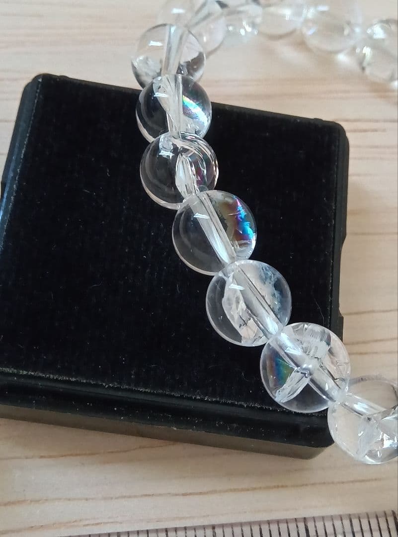 【虹セット】アイリスクォーツ　カボション　ブレスレット　美品　天然石　水晶