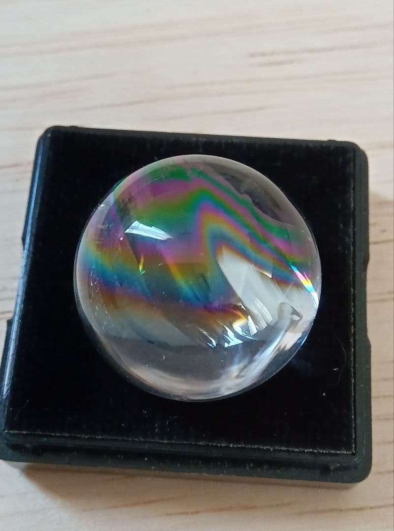 【虹セット】アイリスクォーツ　カボション　ブレスレット　美品　天然石　水晶