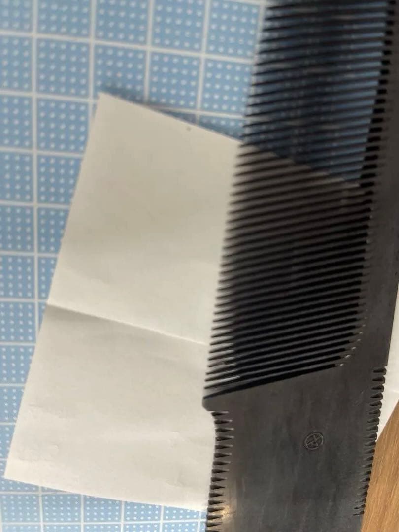マルヤ　角度櫛　微角　黒ベーク　誂櫛　2枚セット
