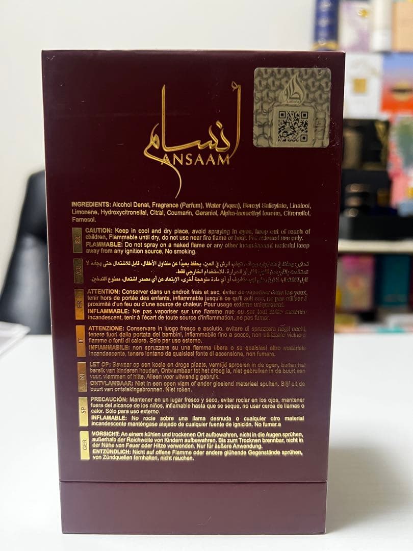 Lattafa Ansaam Gold 香水100ml