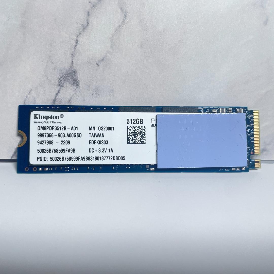 【正常 100%】Kingston 512GB 内蔵型SSD M.2 NVMe