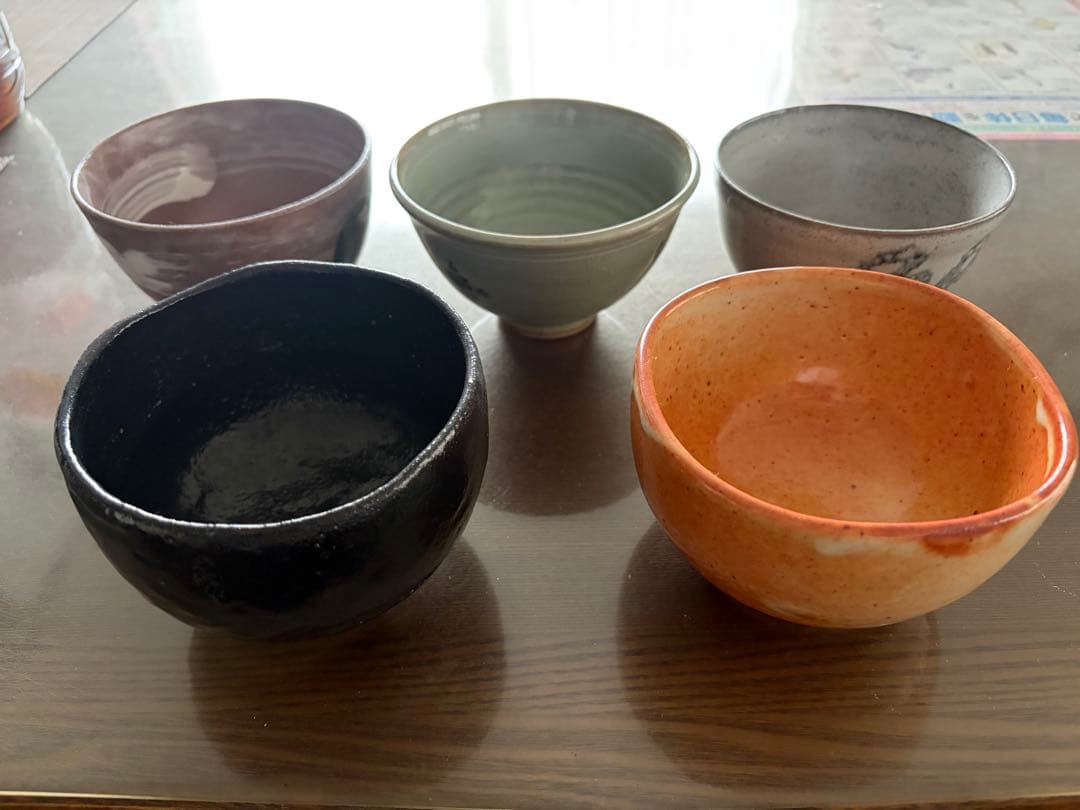 陶器製茶碗5個セット
