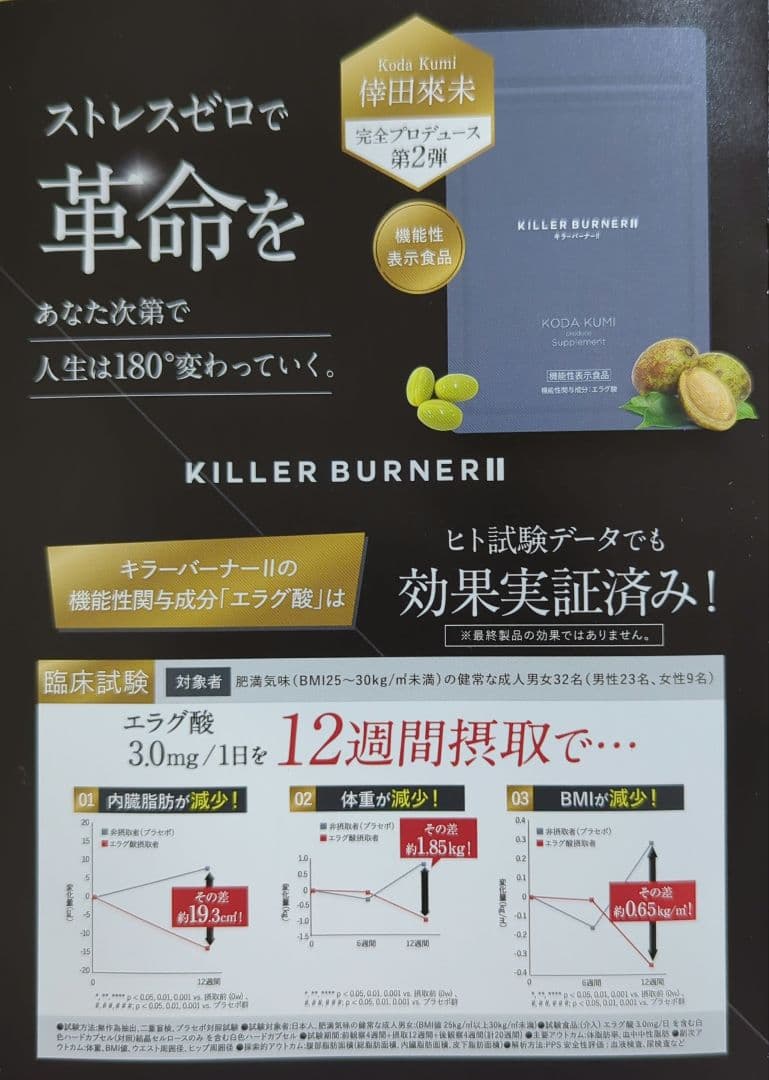 KILLER BURNER II【 キラーバーナー２　60日分】45粒✕4袋