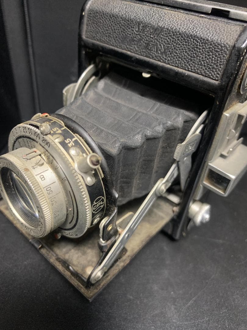 セミレオタックス アンティーク 昭和レトロ 蛇腹カメラ SEMI LEOTAX