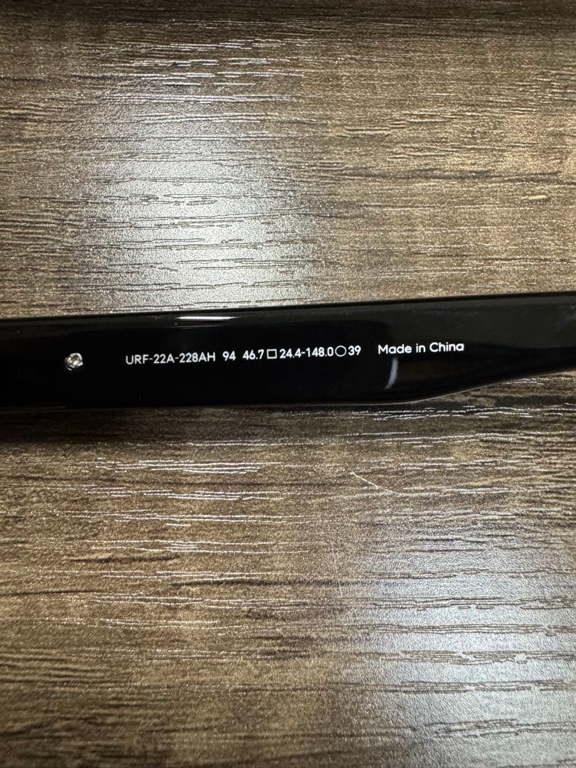 JINS Boldブラックメガネ URF-22A-228AH