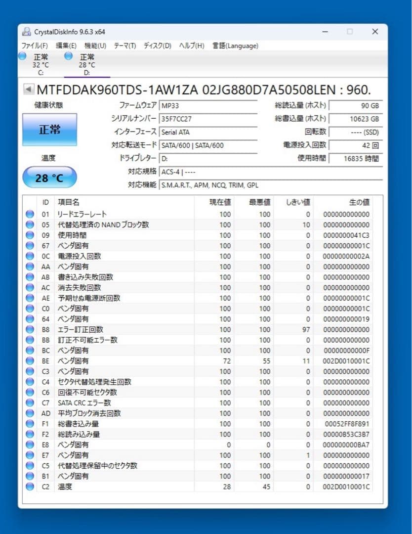 ThinkSystem★MICRON 5300 PRO 960GB SSD