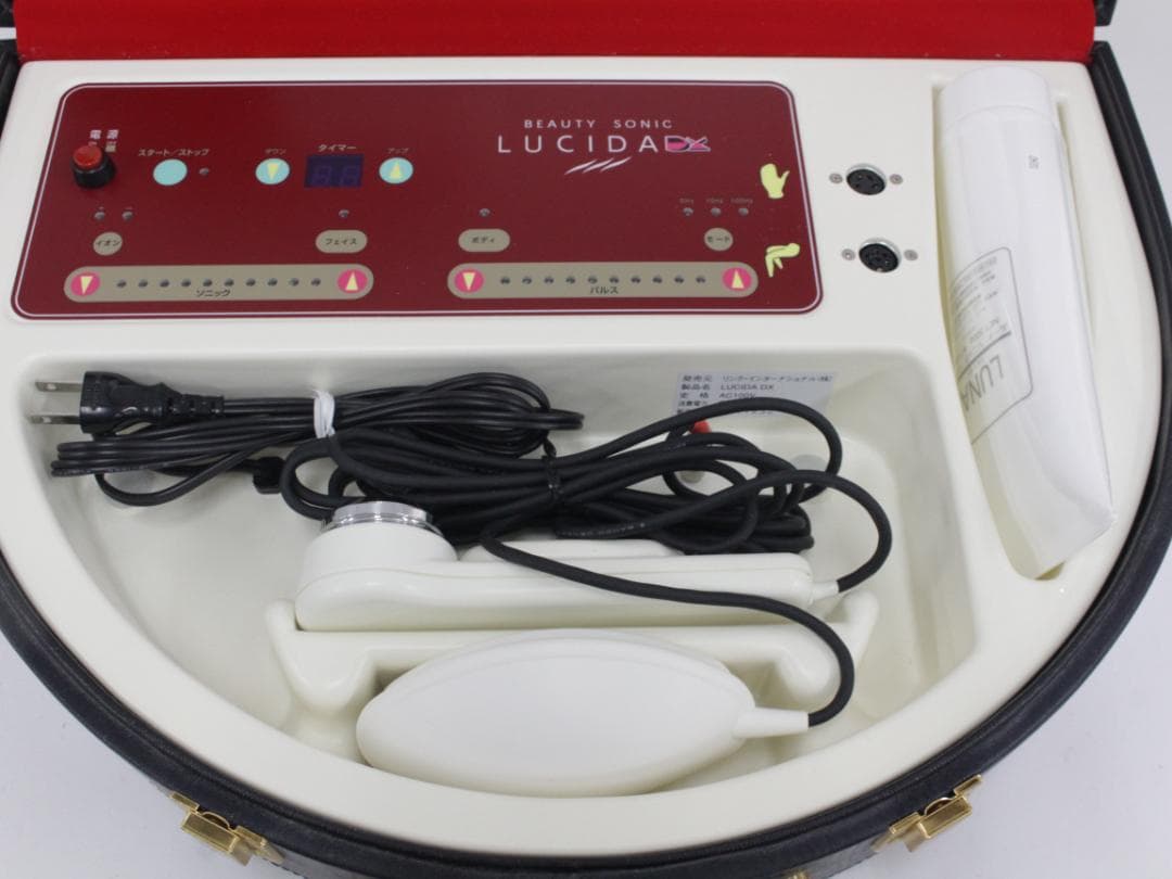 ▲多機能美容器 LUCIDA DX ルシーダ　超音波美容器