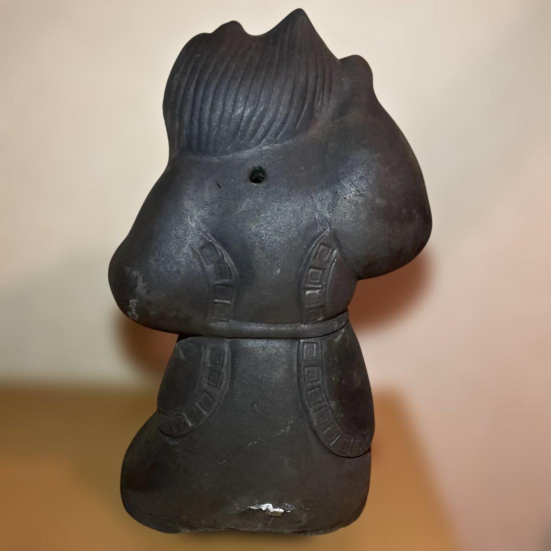 鍾馗　鬼瓦　魔除け　守神　縁起物　しょうきさん 味のある品物です。値下げしました