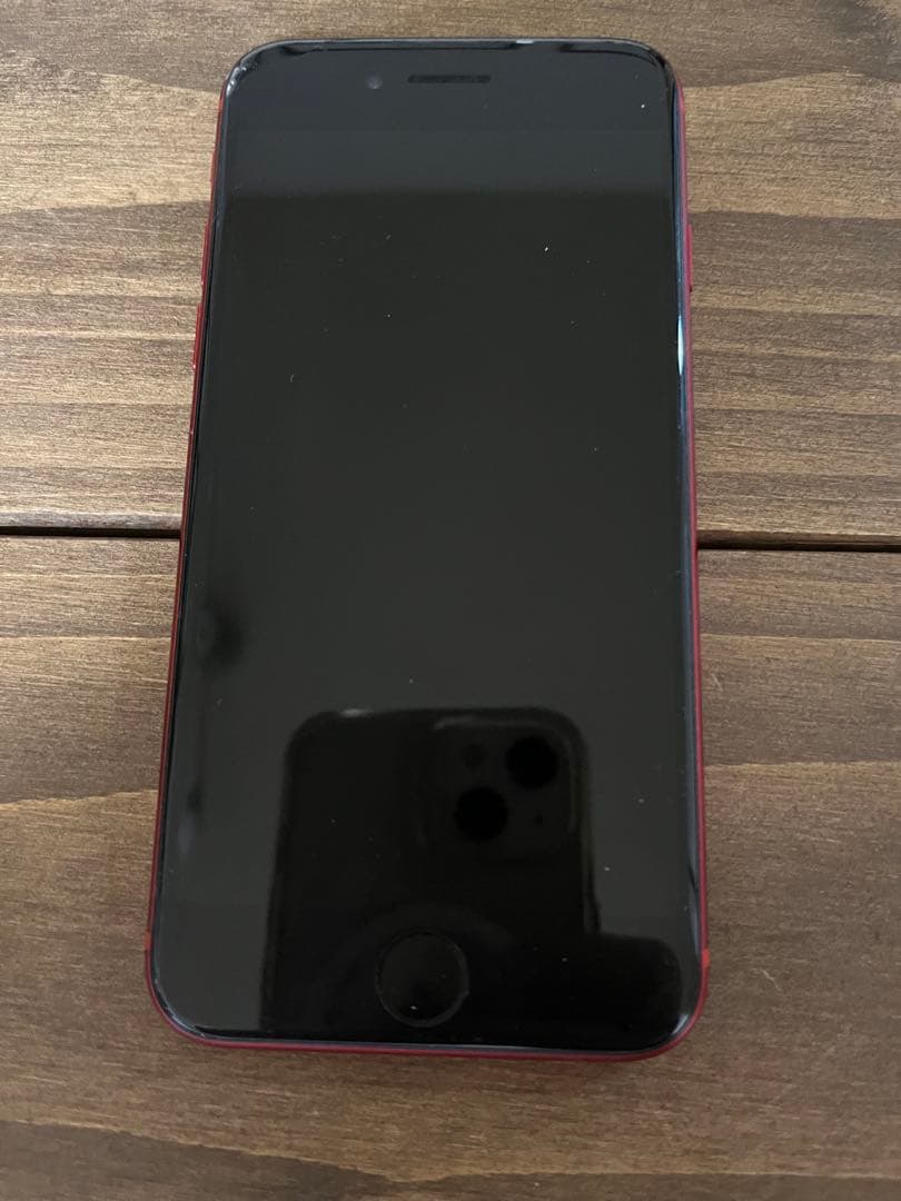 SIMフリーiPhoneSE第2世代64GB レッド バッテリー81% 画面ヒビ