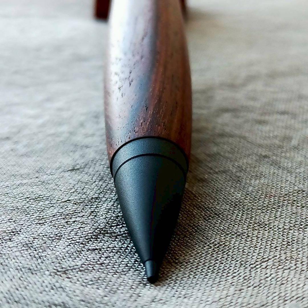 キングウッド　ハンドメイド　木軸シャープペン　0.5mm　天然木　ブラック