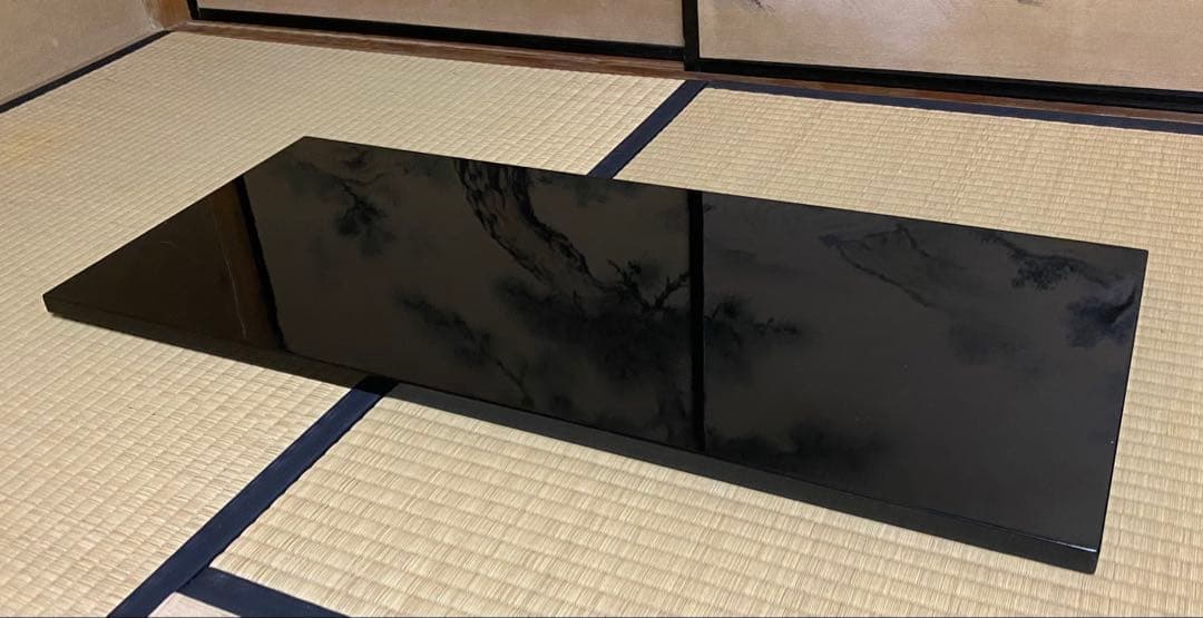 茶道具　風炉用長板　美品　真塗り