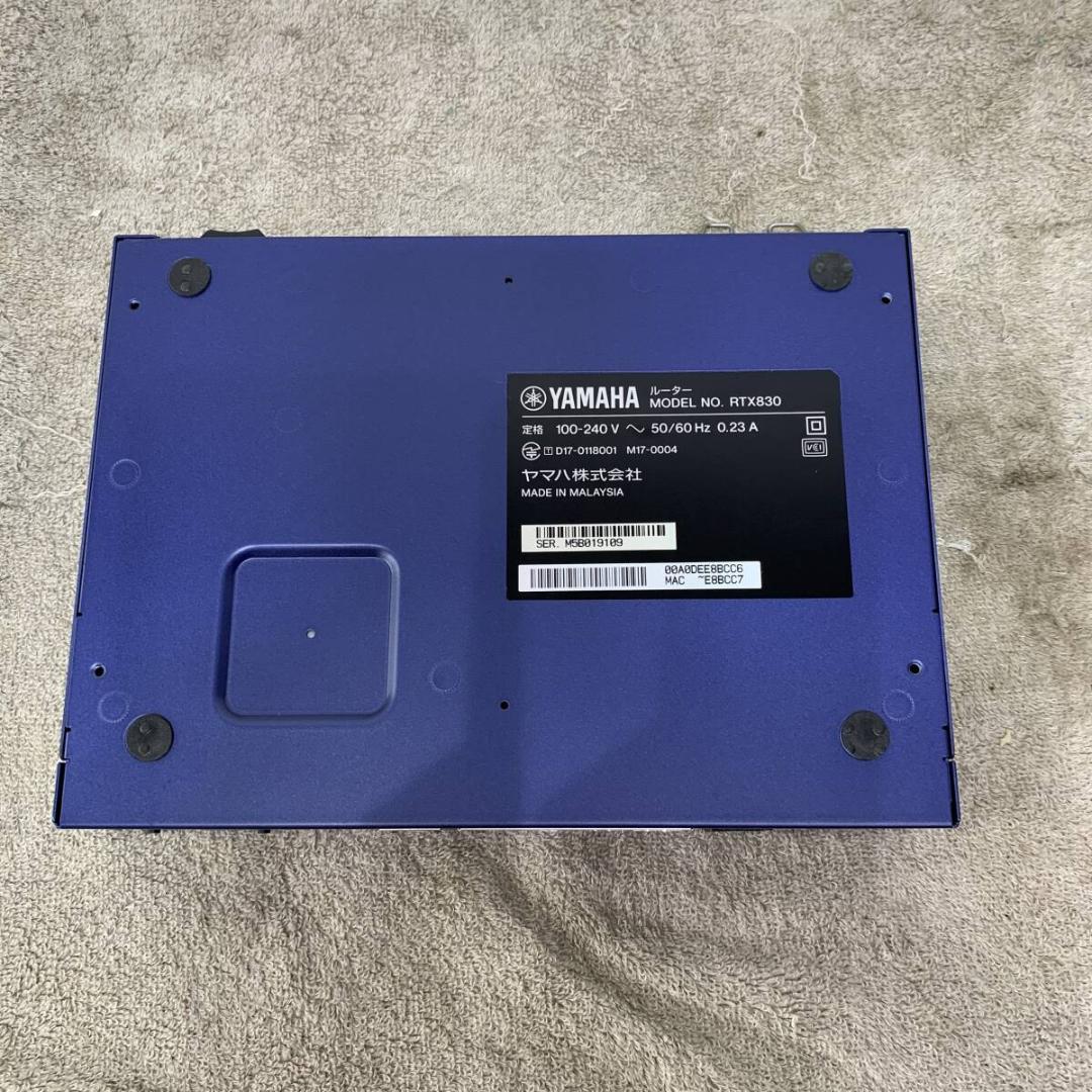 YAMAHA ヤマハ　RTX830 ギガアクセス　ＶＰＮルーター　XZ4047