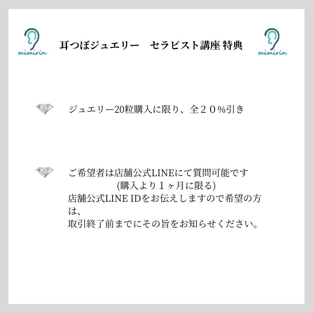 耳つぼジュエリーセラピスト講座　テキスト　【アフターフォローあり】