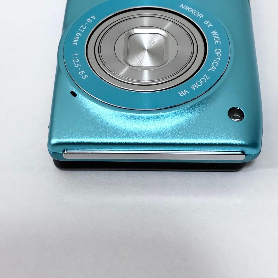 【美品】Nikon ニコン COOLPIX S3300 ブルー デジカメ