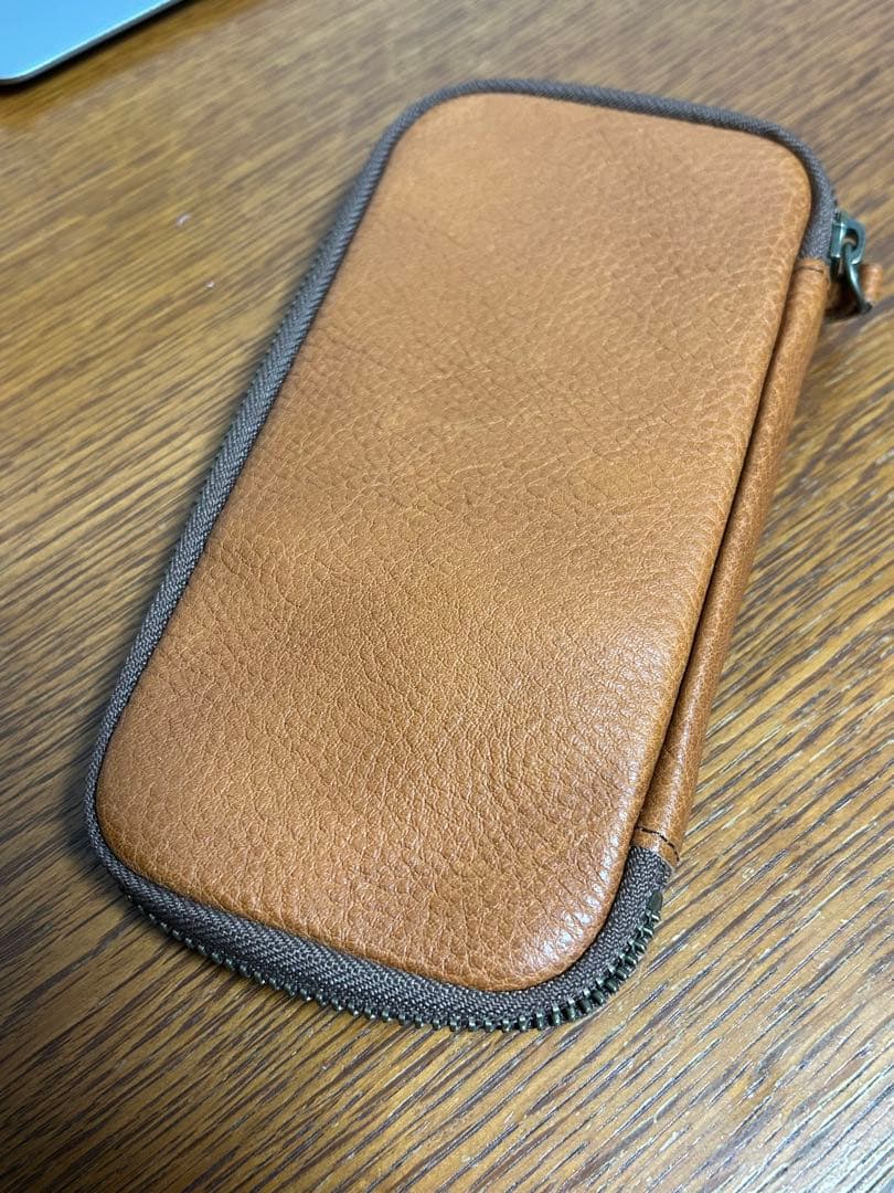 アンドリーベ　&Liebe ラウンドジップペンケース　栃木レザー　極美品　完売品