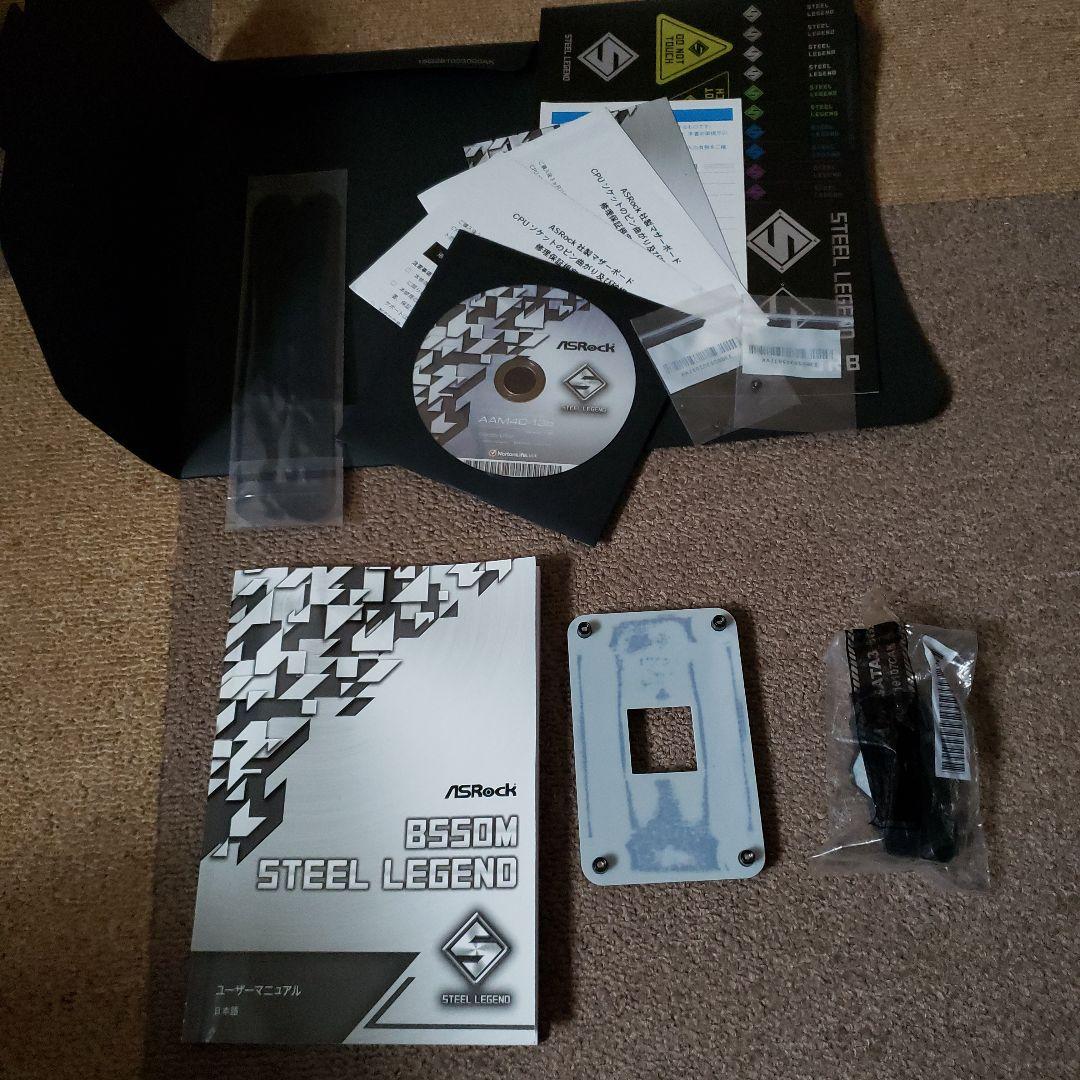 ASRock B550M STEEL LEGEND ⚠sataケーブル×2 なし