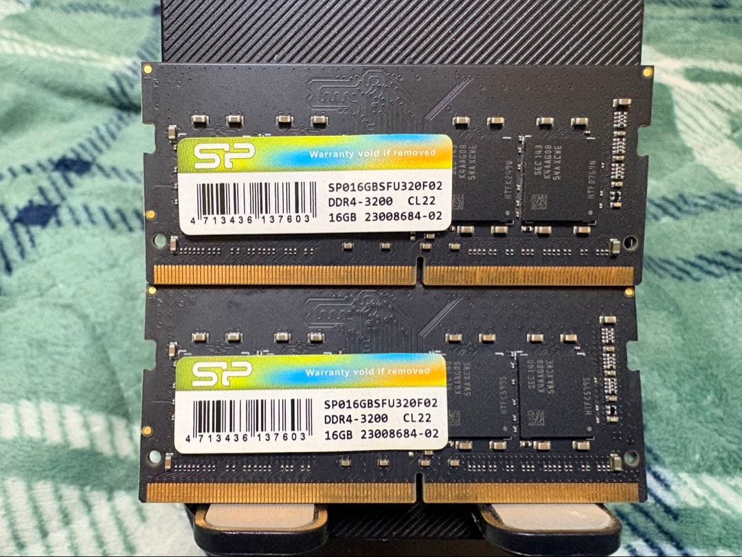SP DDR4 3200MHz 32GB(16GB ✖️2) メモリモジュール