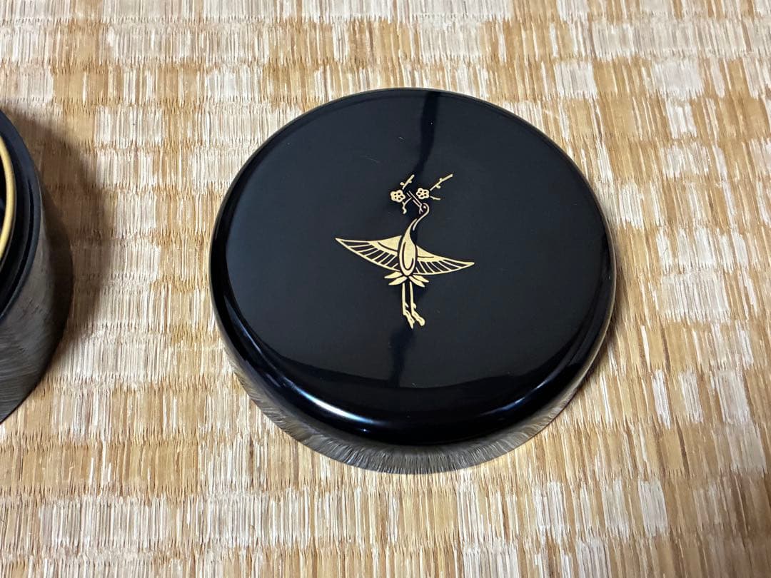 香道具 漆器 【平安象彦】香合 大香合 共箱 お香付