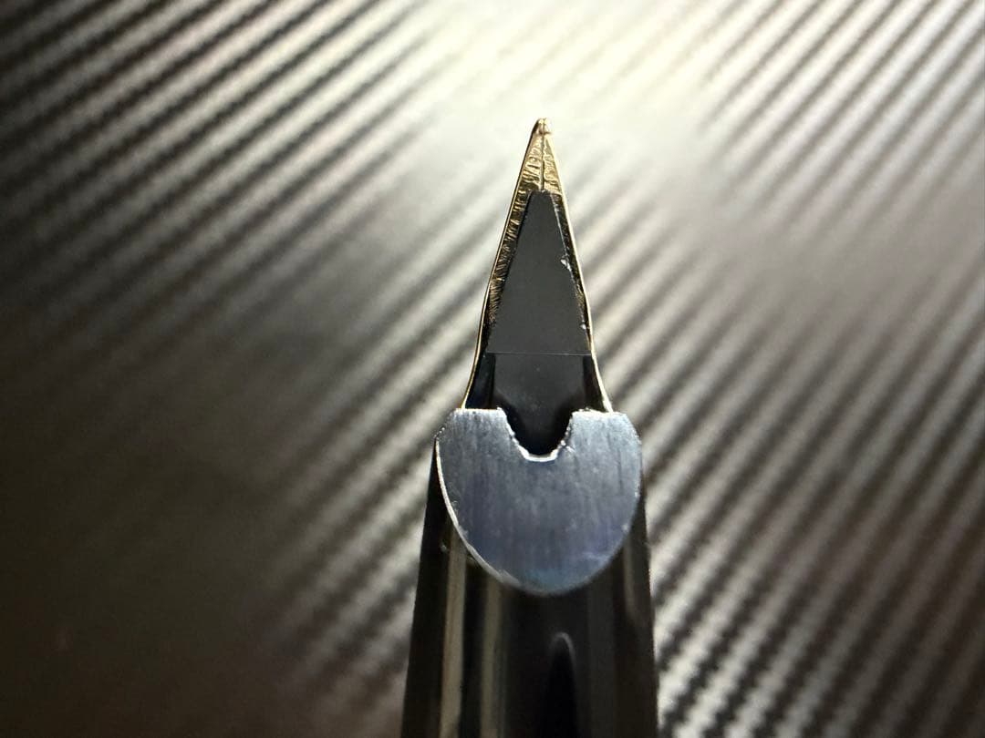 極美品 モンブラン No.310 万年筆 ブラック EF 極細字