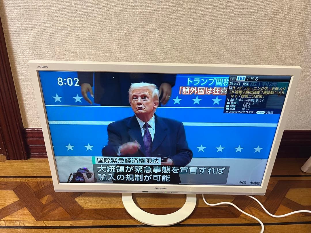 SHARP AQUOS 24型 液晶テレビ LC-24K40 ホワイト　カード