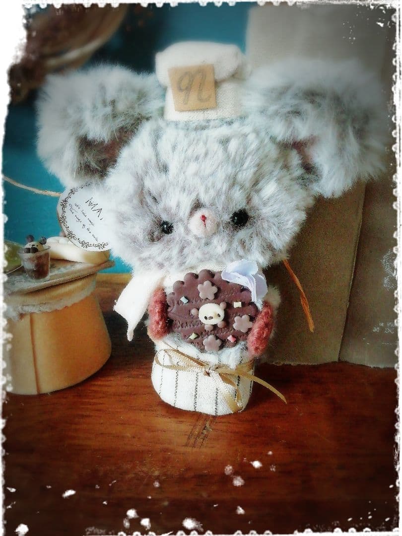 編みぐるみ♡ねずみの店員さん꒰ ᐢ⸝⸝•༝•⸝⸝ᐢ ꒱